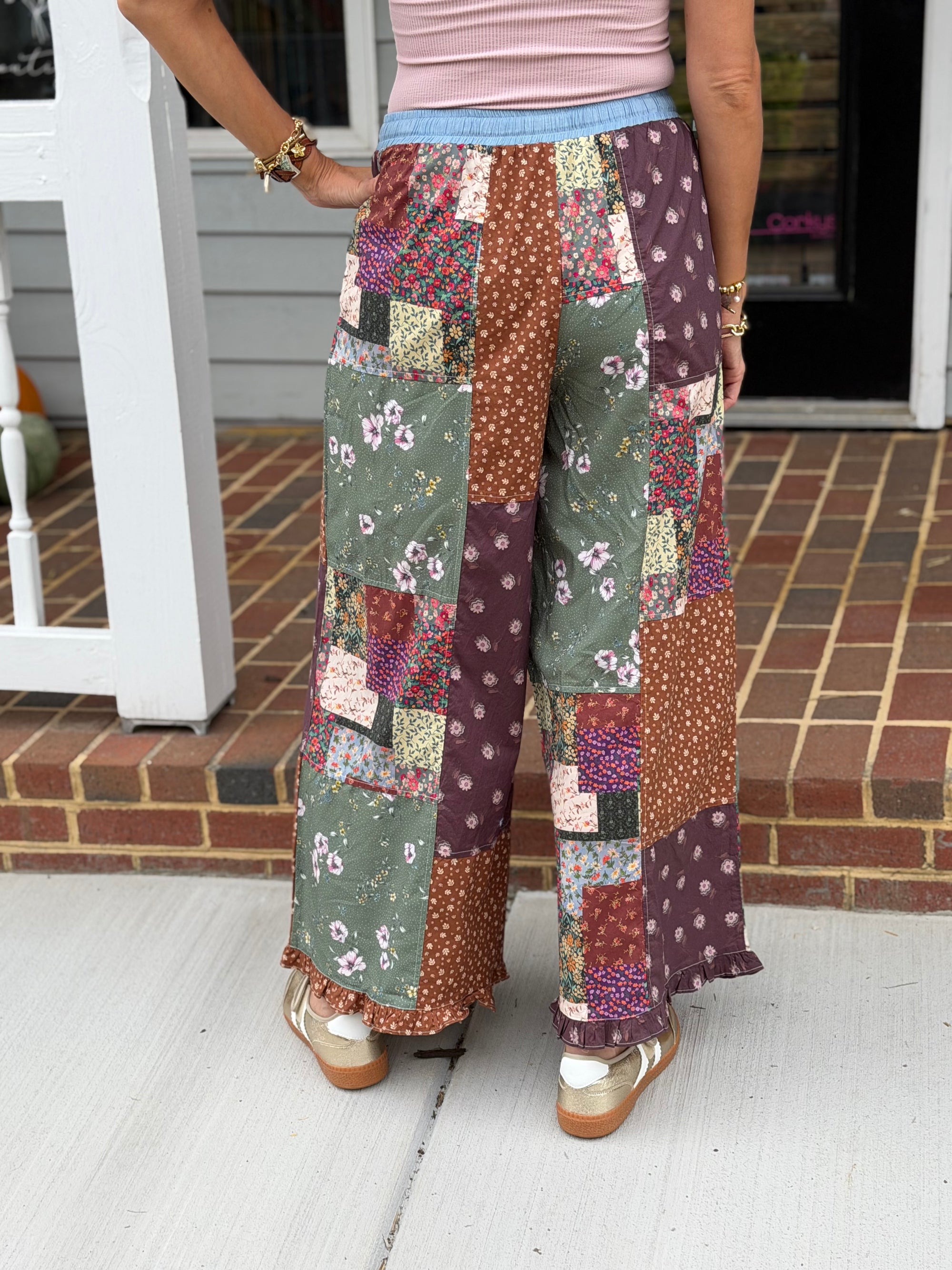 Patchwork Time Pant