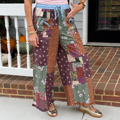 Patchwork Time Pant