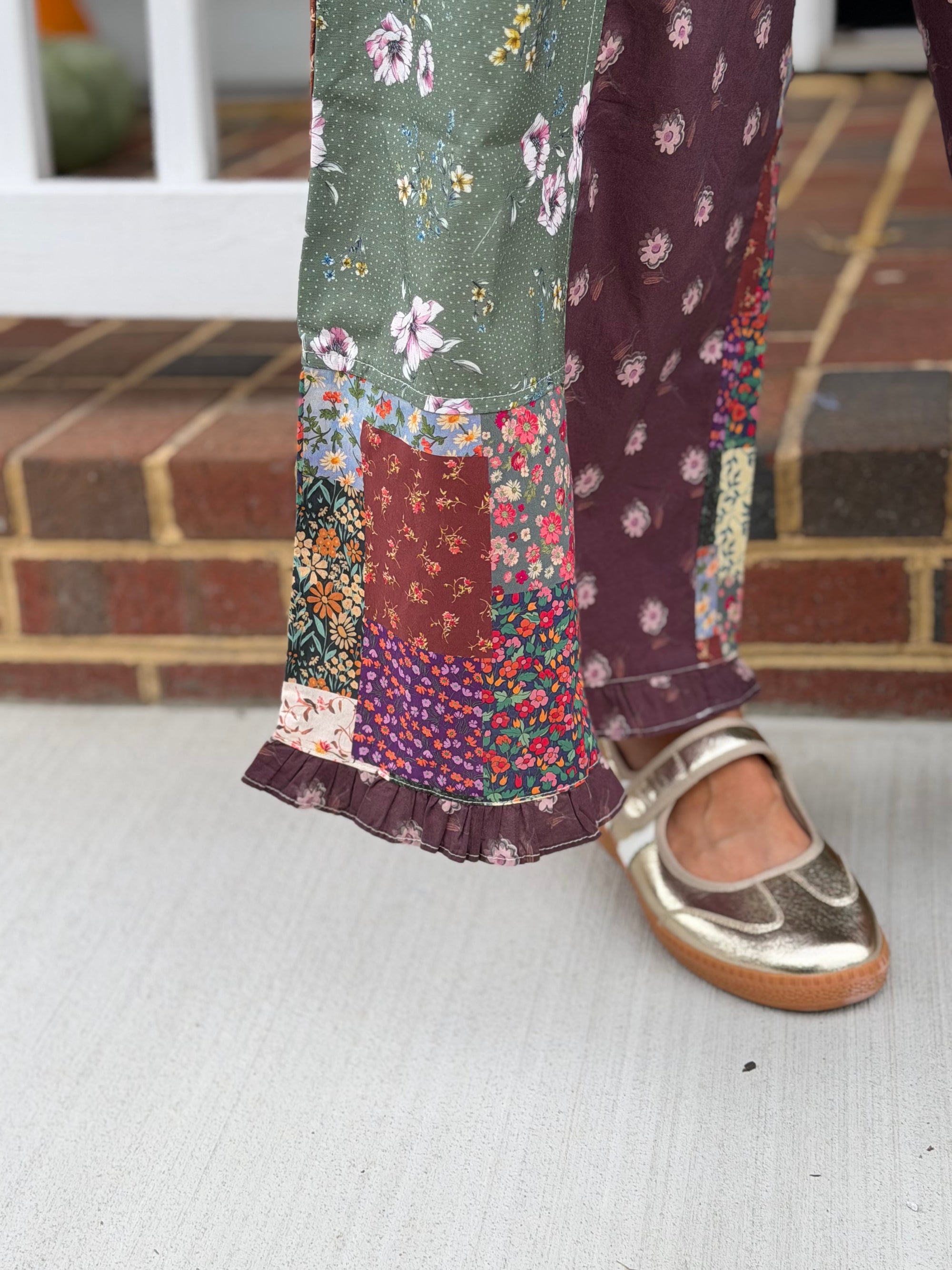 Patchwork Time Pant