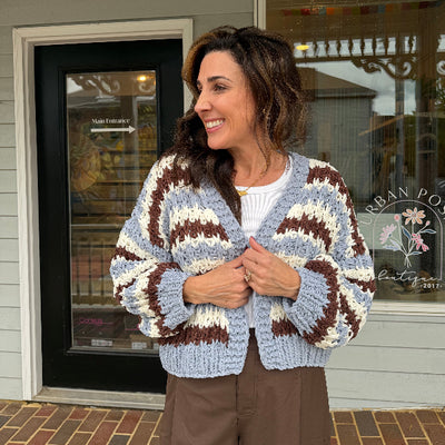 My Chunky Cardigan-BLUE