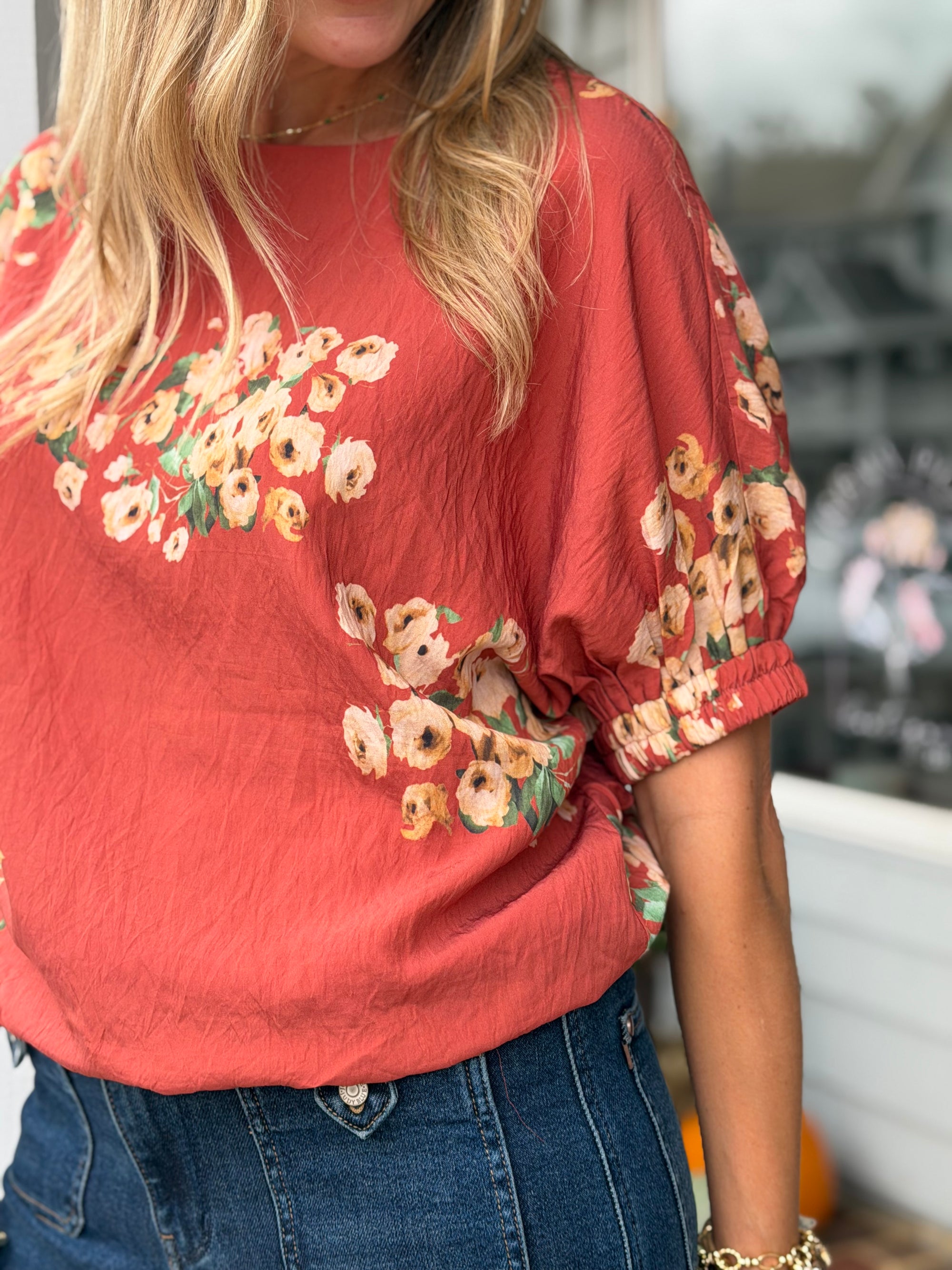 Fun in Floral Top