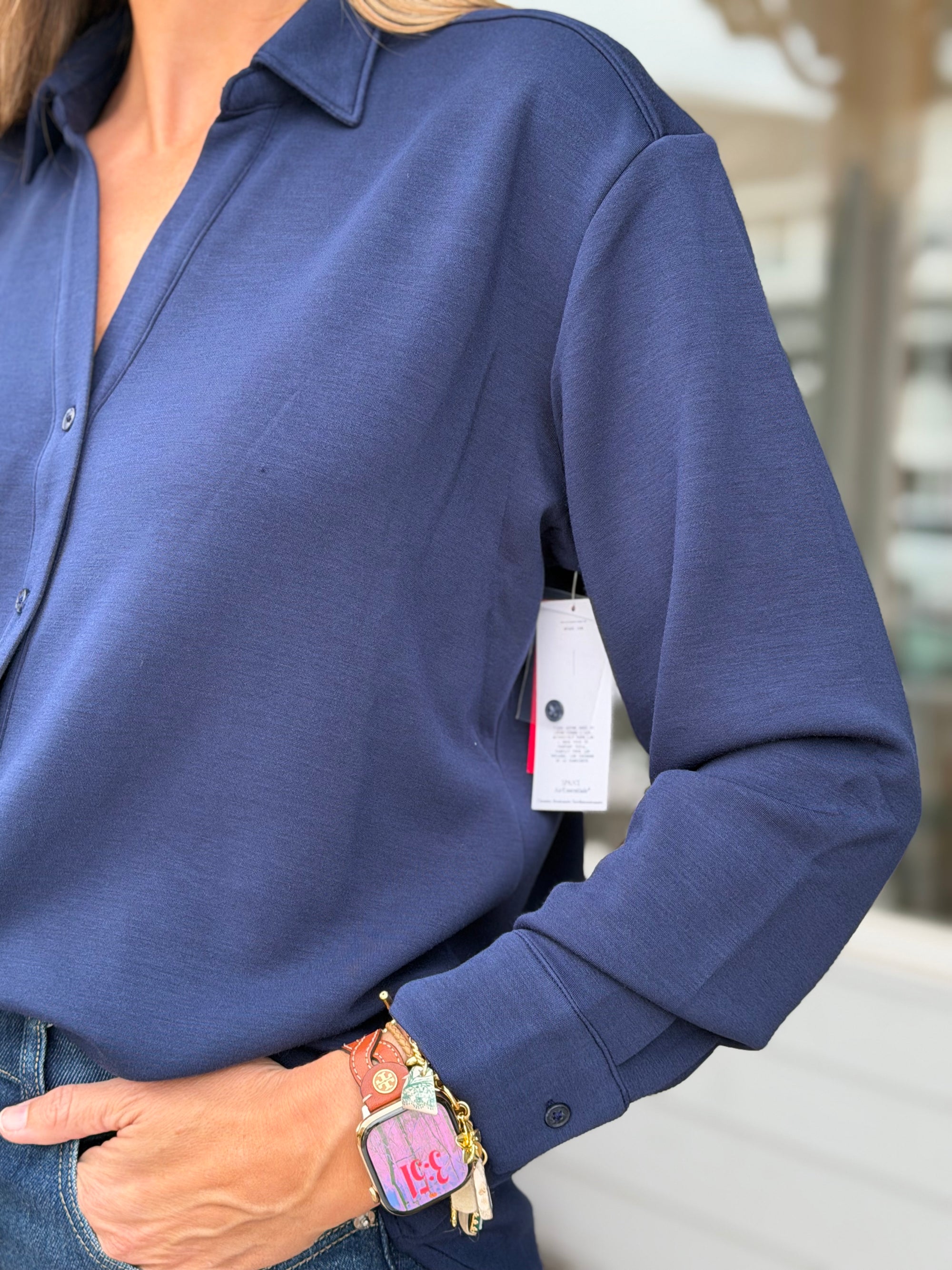 Oversized Button Down-Spanx
