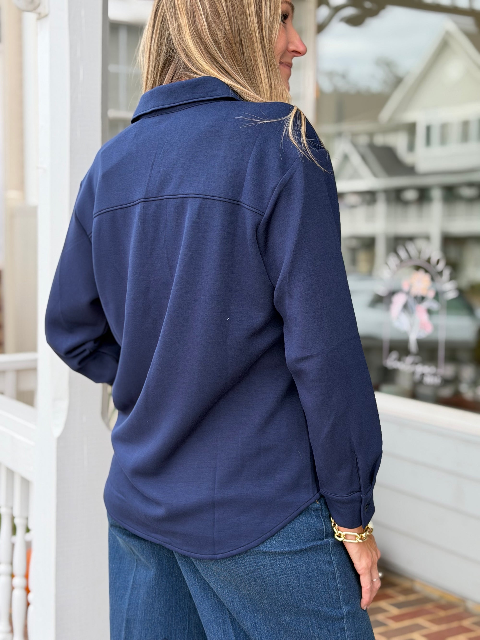 Oversized Button Down-Spanx