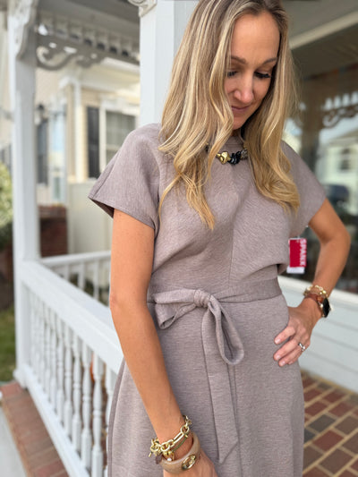 Draped Tie-Waist Maxi Dress-Spanx
