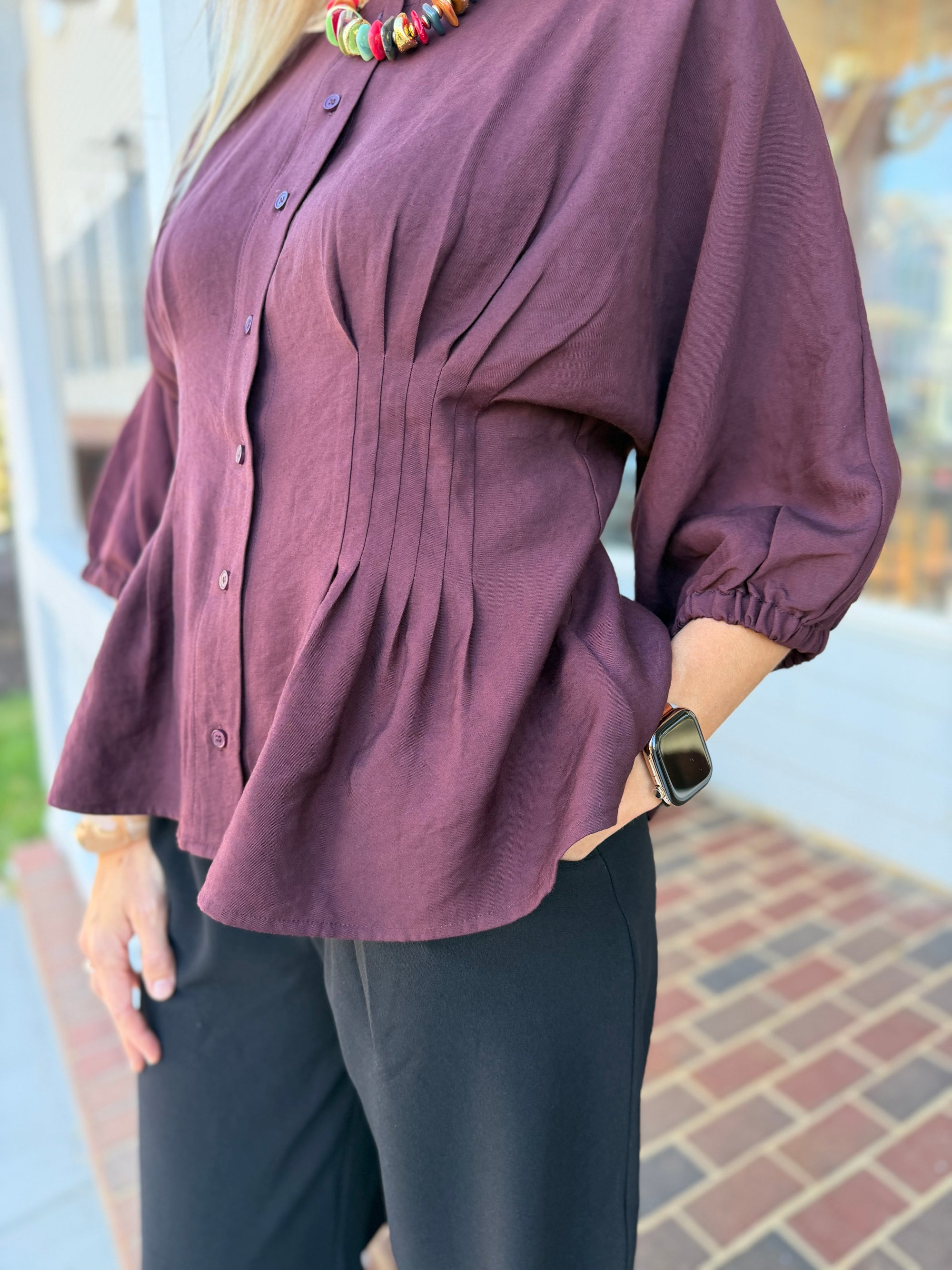 Poppy Peplum Top
