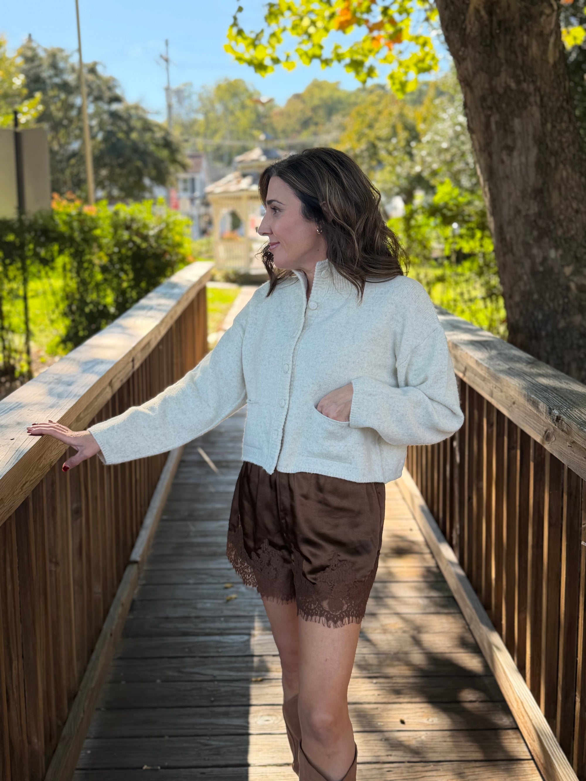 Mock Pocket Cardigan