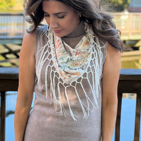 Fringe scarf 