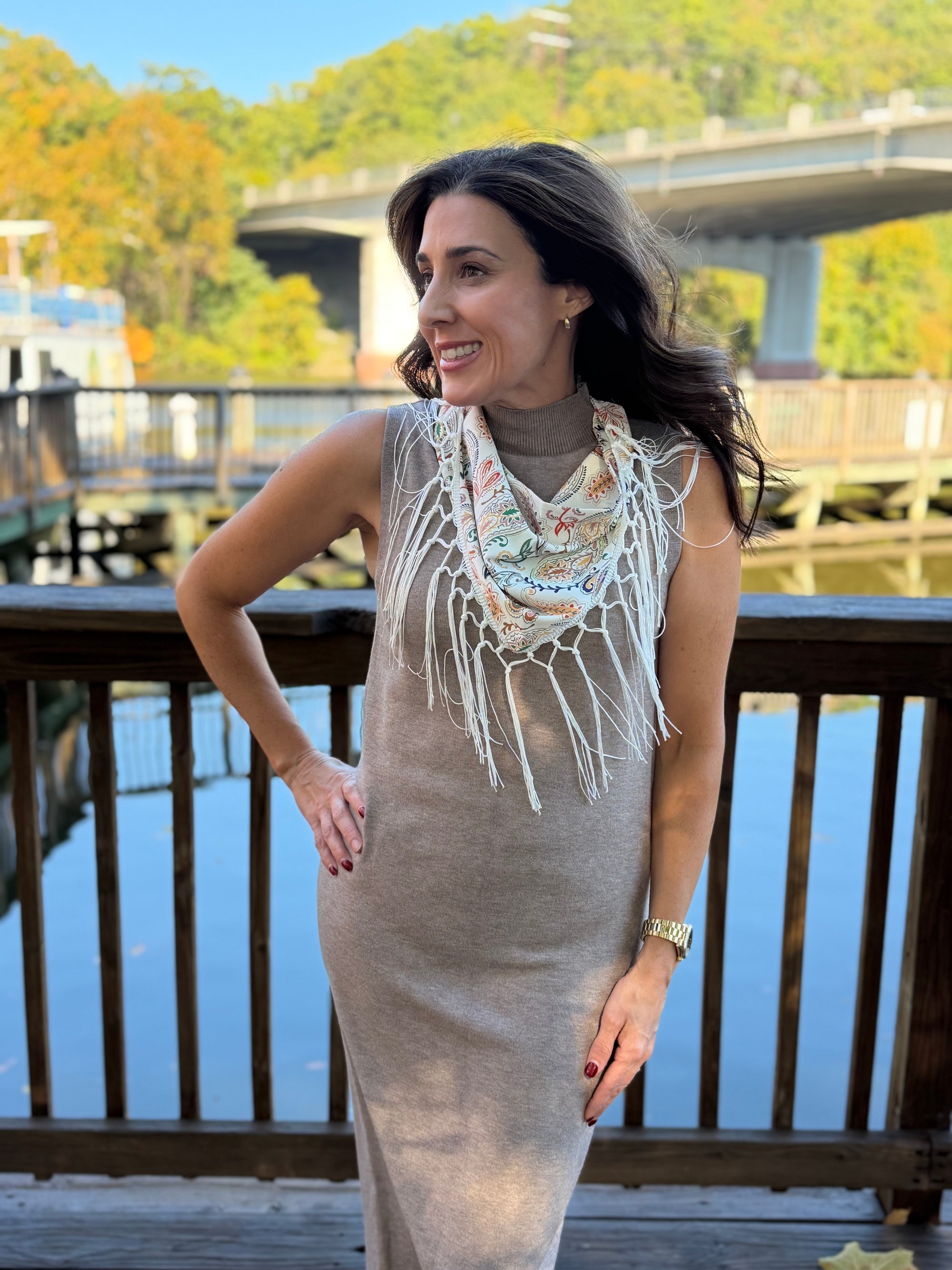 Delia Tassel Waist Scarf