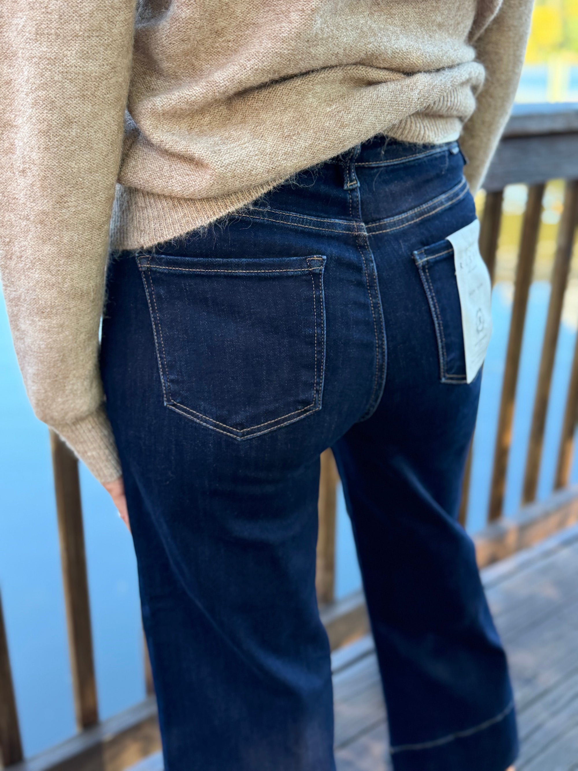 After Hours High-Rise Wide-Leg Crop Jeans