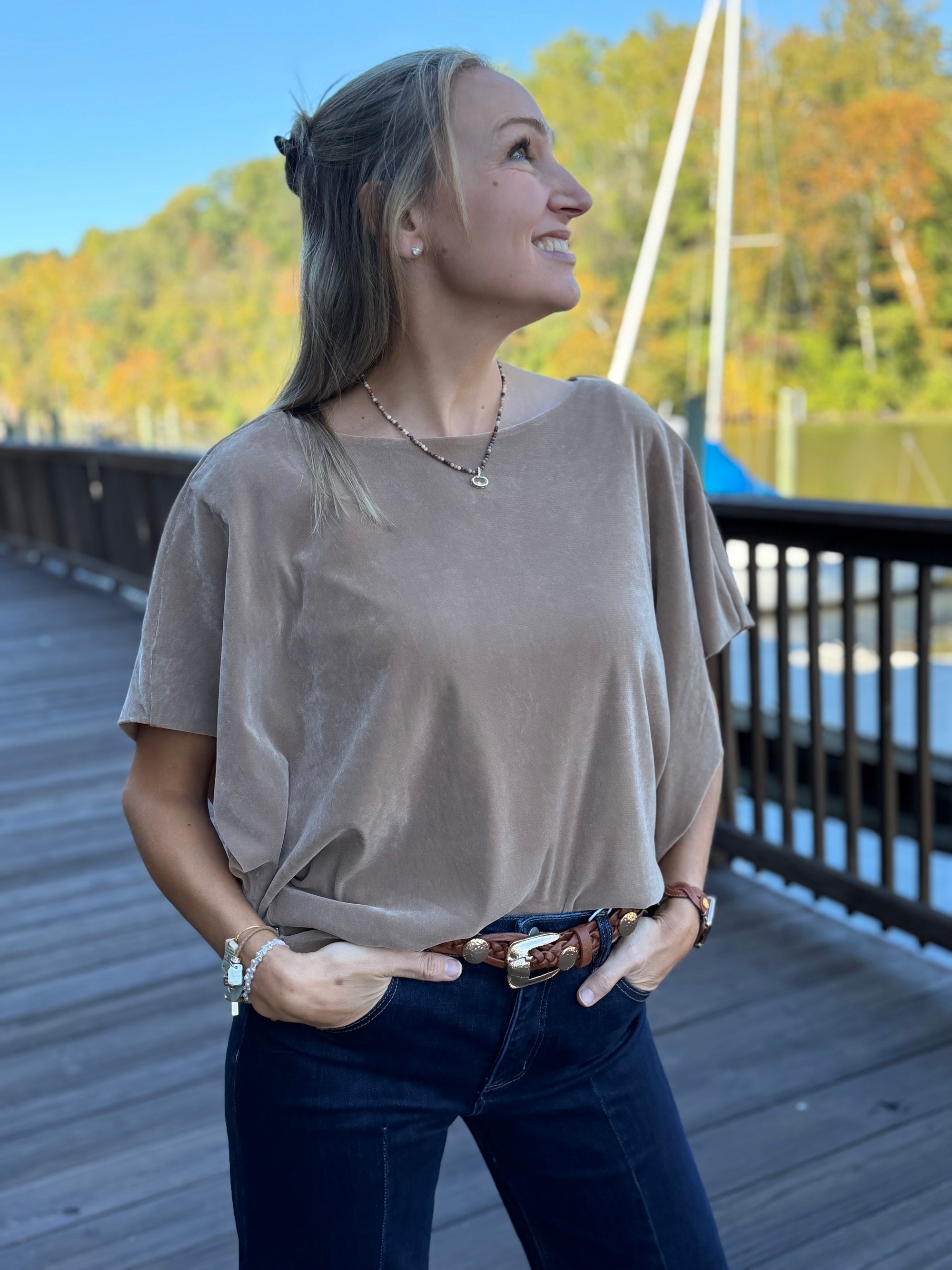 Flow of Velvet Top