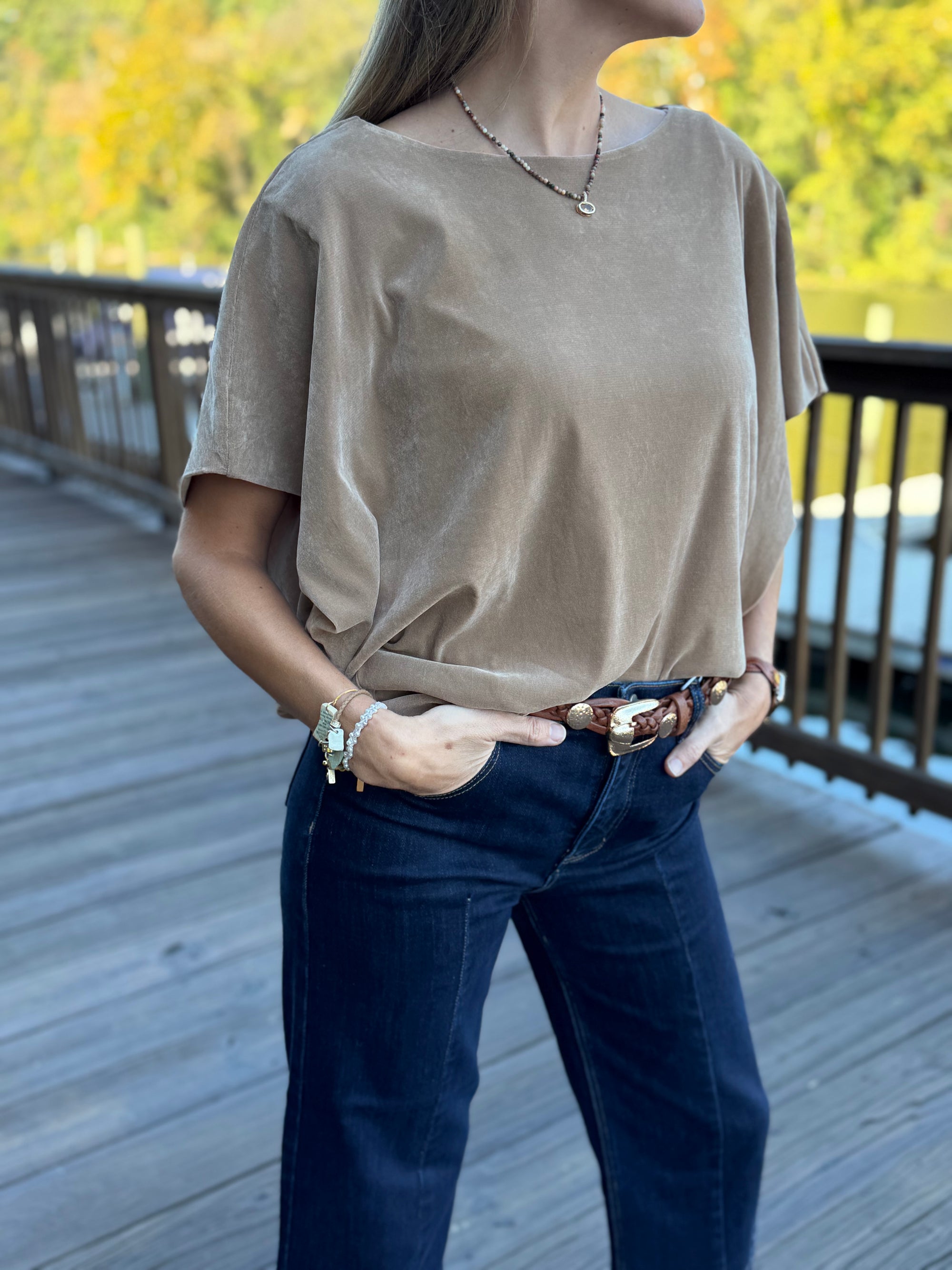 Flow of Velvet Top