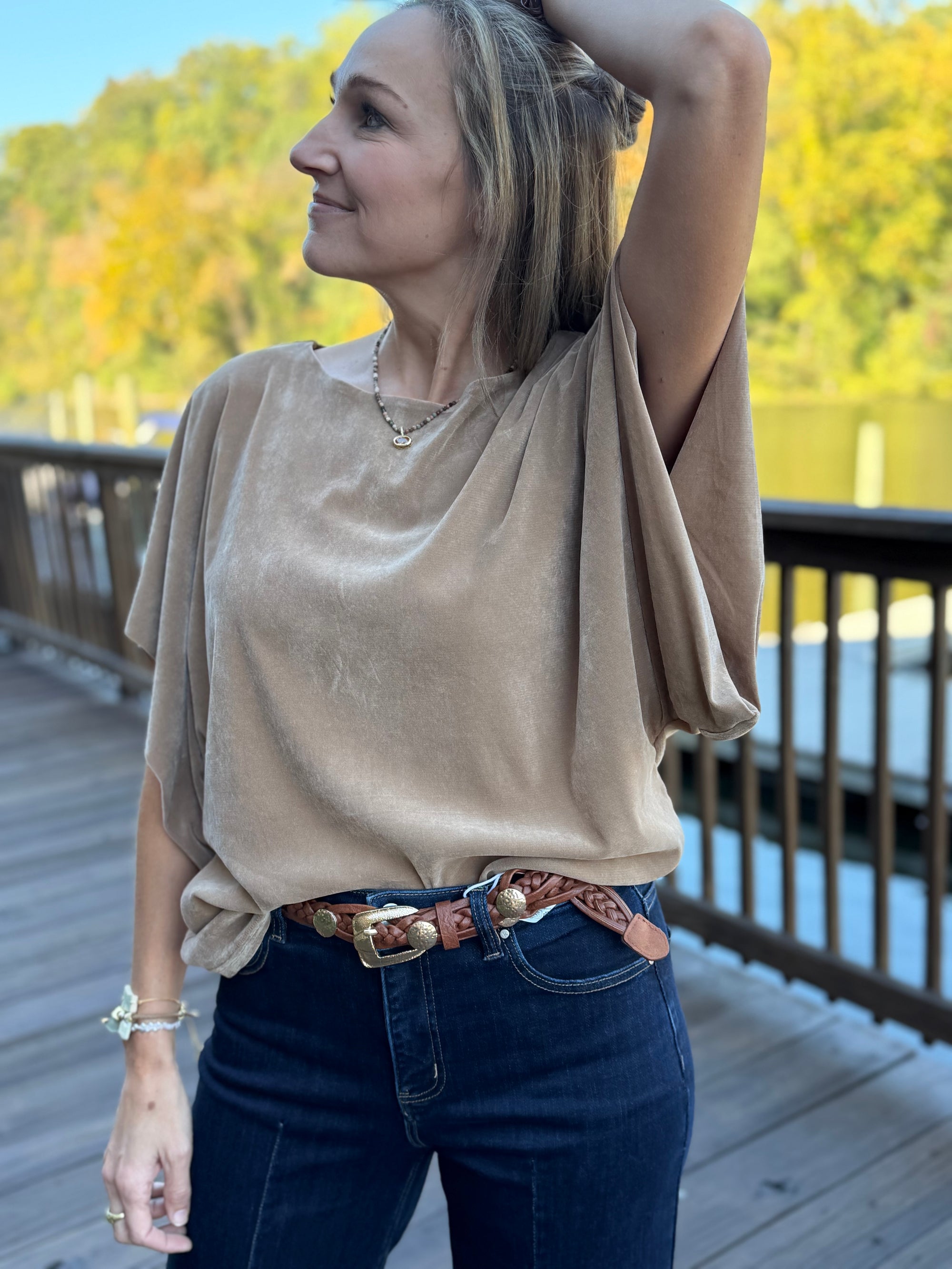 Flow of Velvet Top