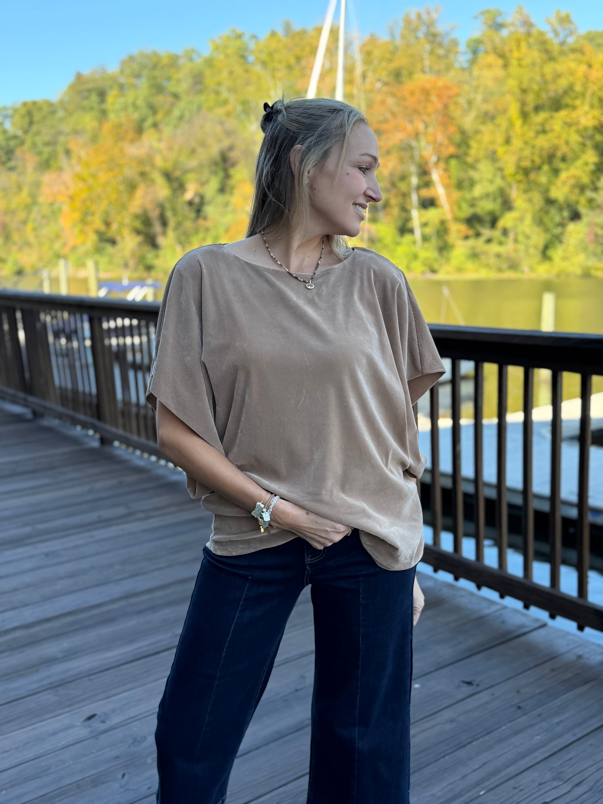 Flow of Velvet Top