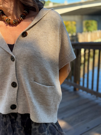 Cardigan Button Down Vest