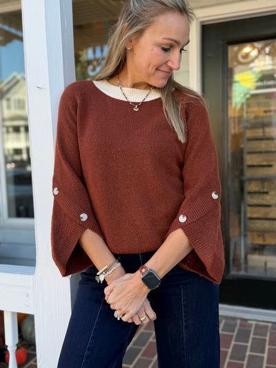 Contrast Fun Sweater