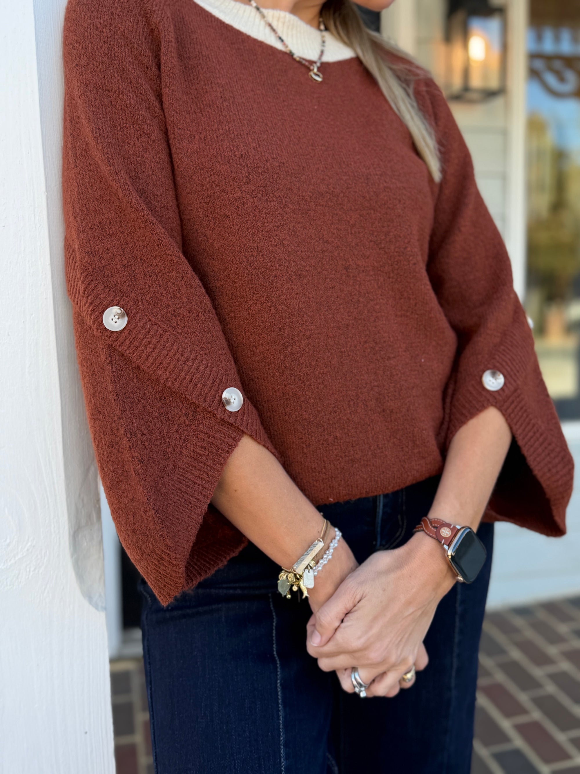 Contrast Fun Sweater
