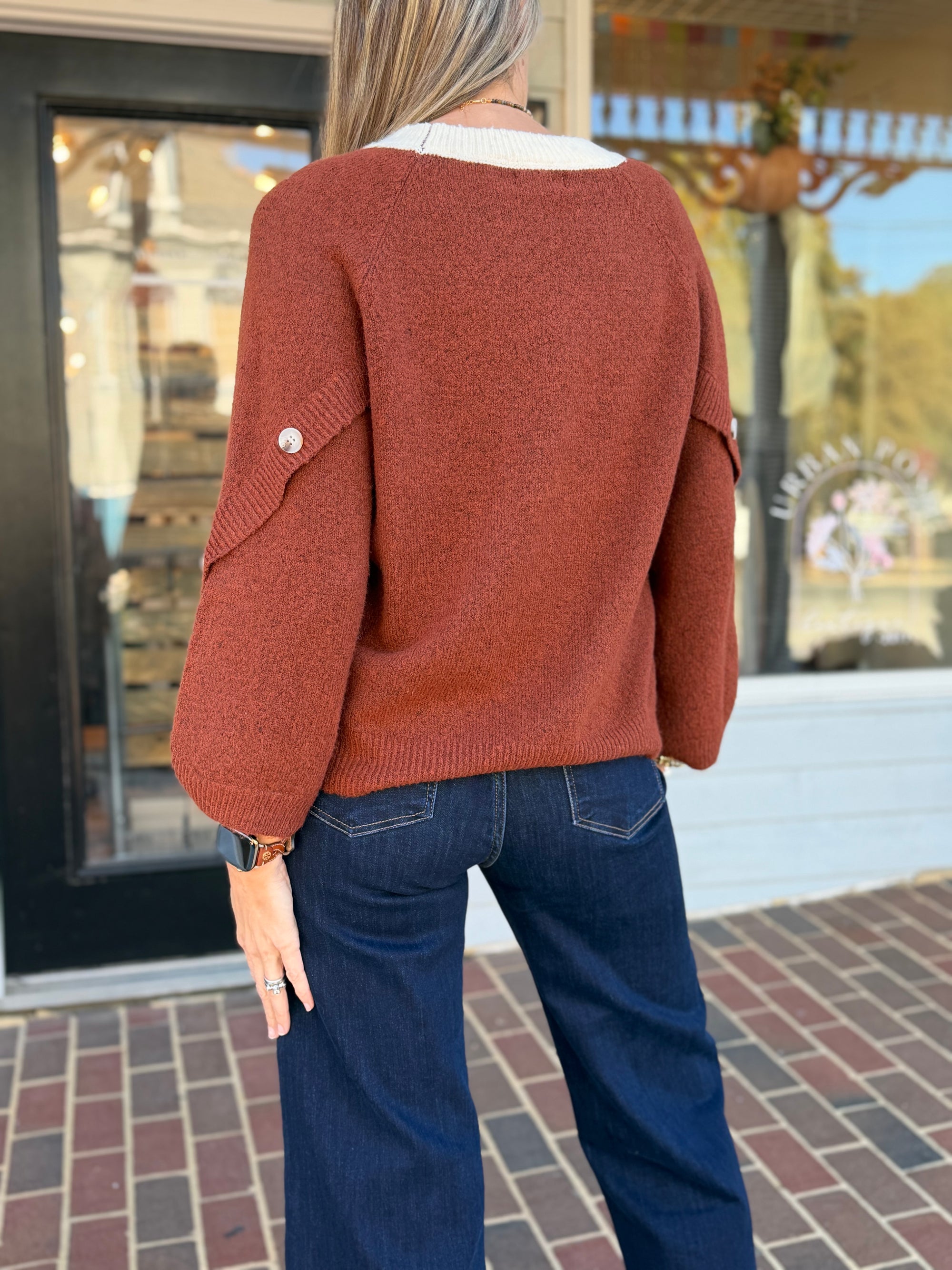 Contrast Fun Sweater