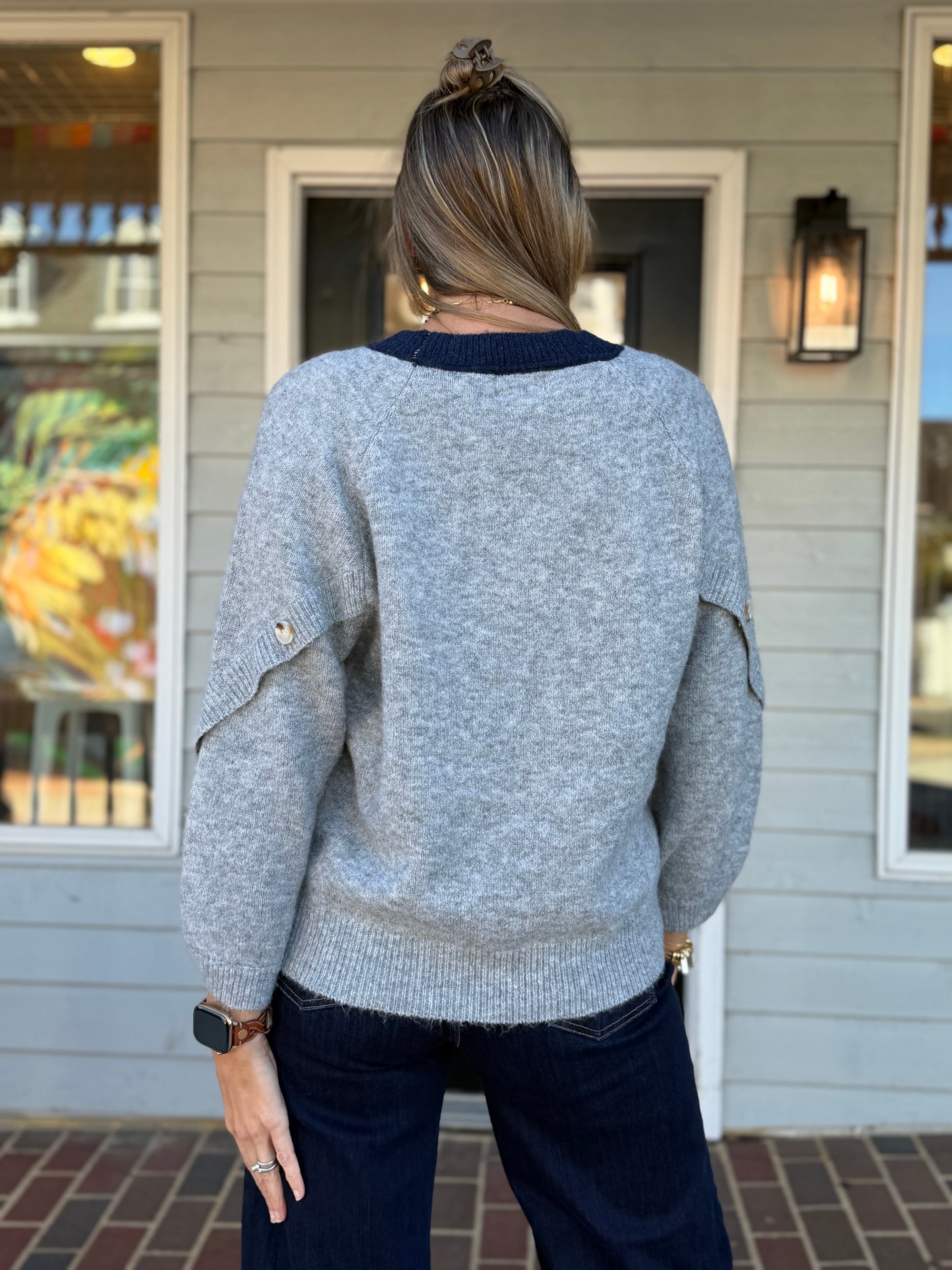 Contrast Fun Sweater
