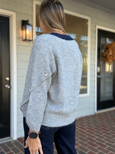 Contrast Fun Sweater