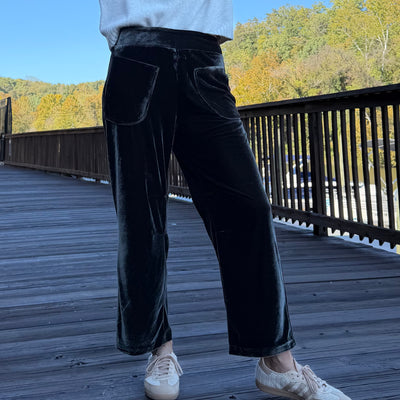 Shiny Velvet Pant