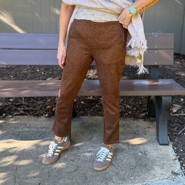 Oh Deer Faux Suede Pants