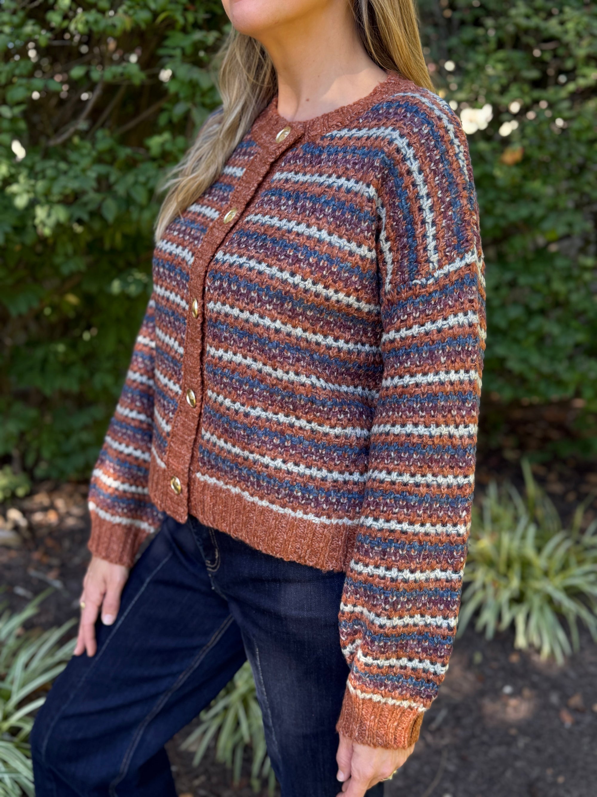 Chunky Yarn Bubble Sleeve Sweater