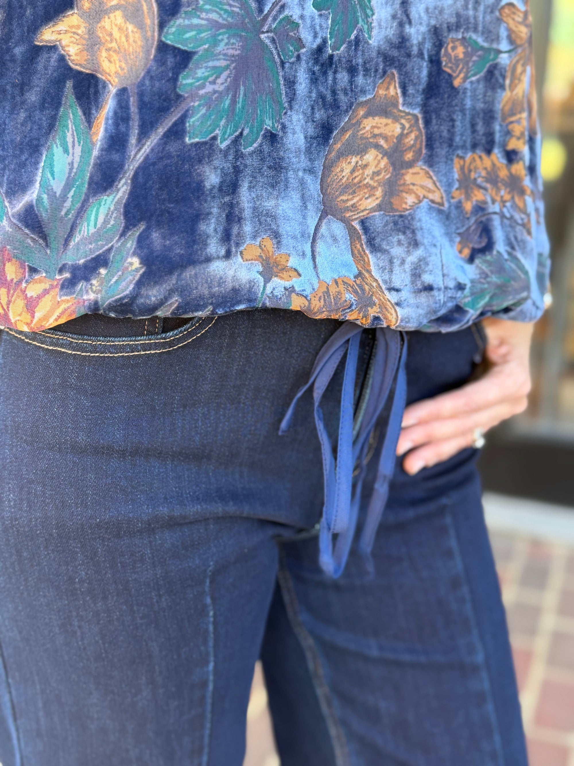 Velvet Flowers Top
