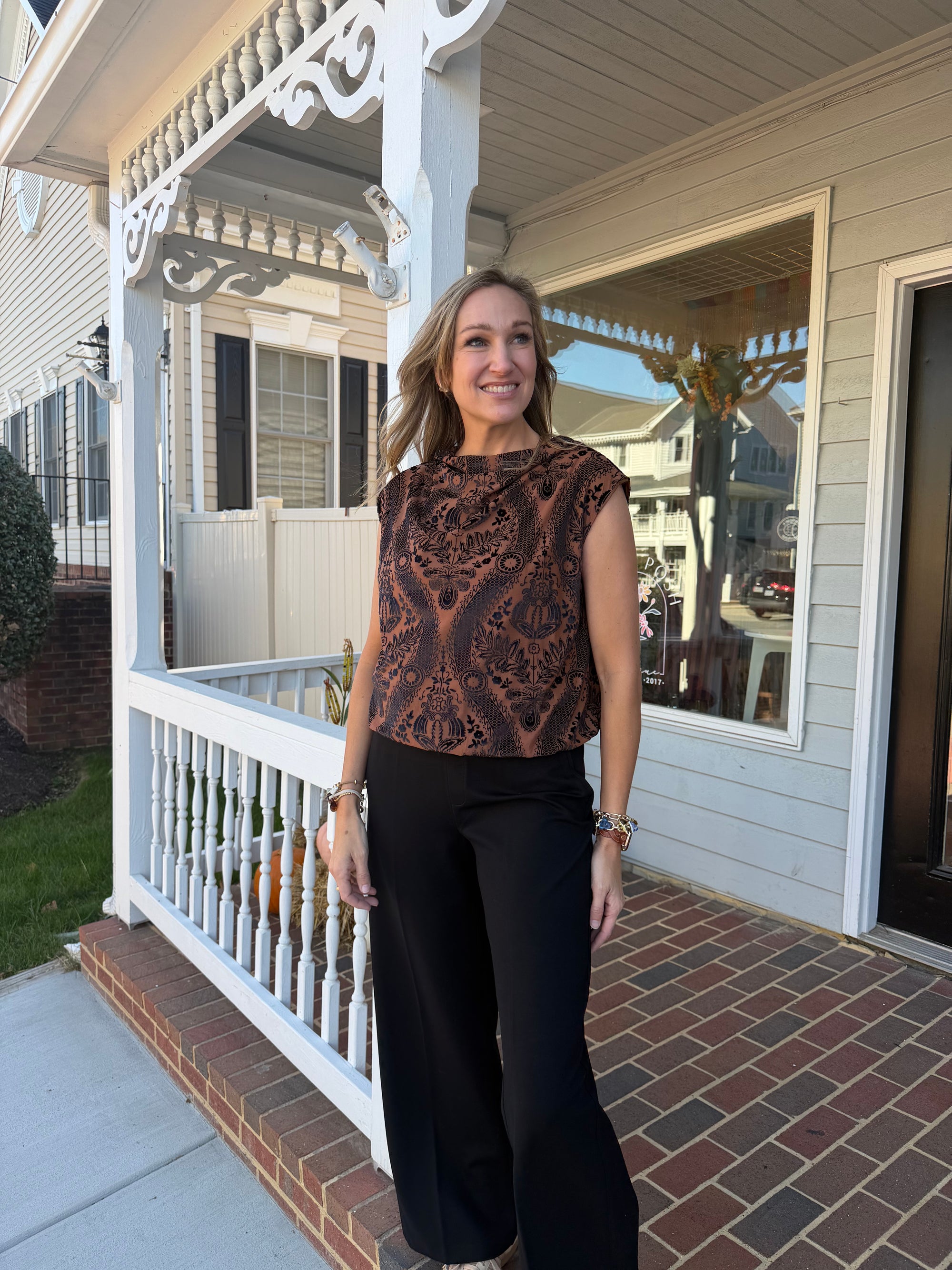 Velvet Mock Top