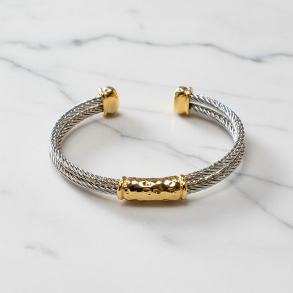 2 Tone Cable Cuff