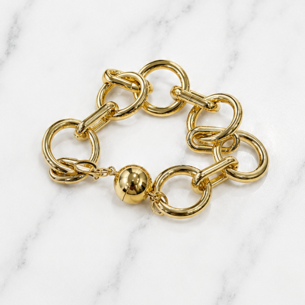 Magnetic Link Bracelet-LARGE CIRCLE