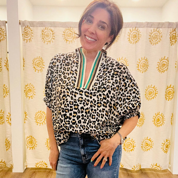 Sporting Leopard Top