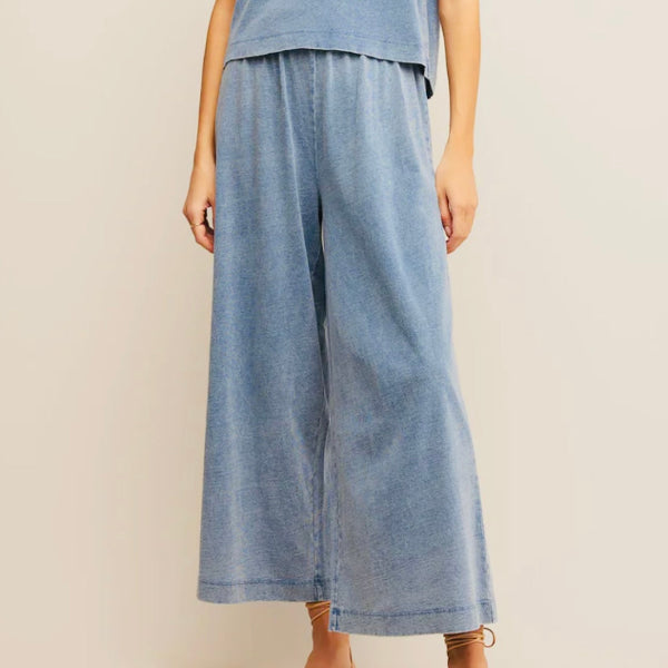 Scout Jersey Flare Pant - INDIGO
