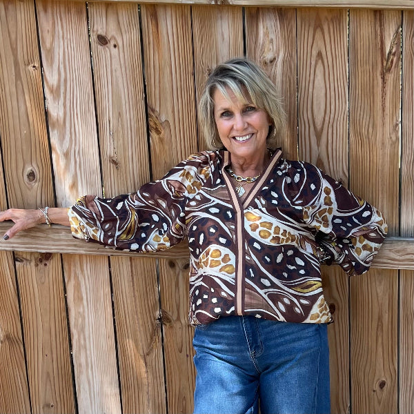 Autumn Swirl Top