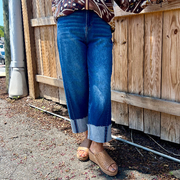 The Slouchy Crop Barrel Jean