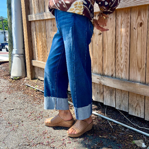 The Slouchy Crop Barrel Jean