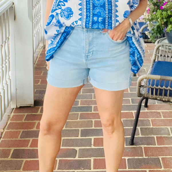 HR  Cuffed Jean Short