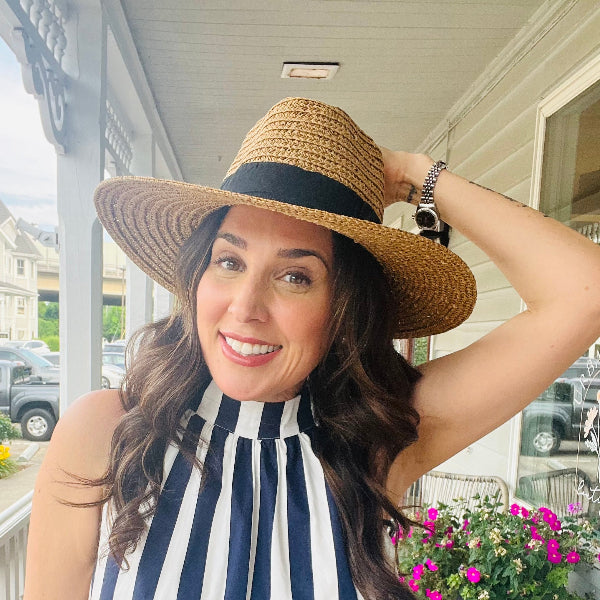 Carmen Straw Hat with Ribbon Detail