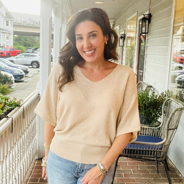 Sweet Waffle Knit Top