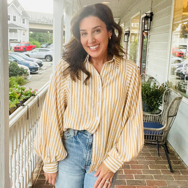 Caramel Cutie Button Down