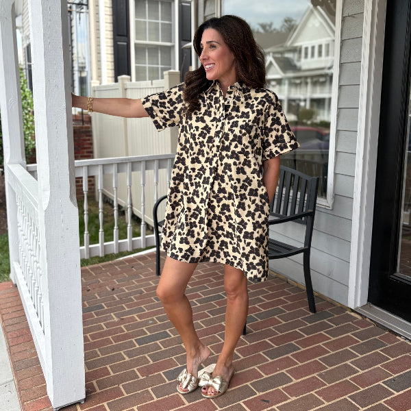 Butterflies & Leopard Dress
