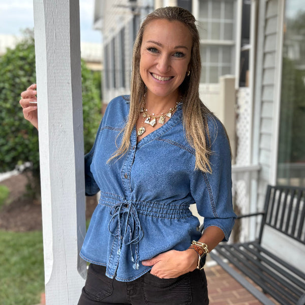 Denim Defined Top