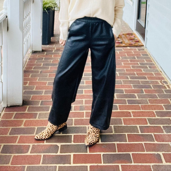 Cafe Fonz Faux Leather Pant