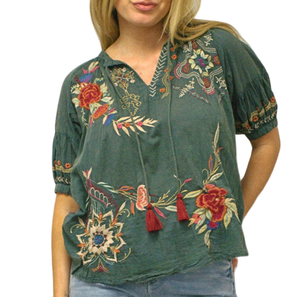 Festival Embroidery Top