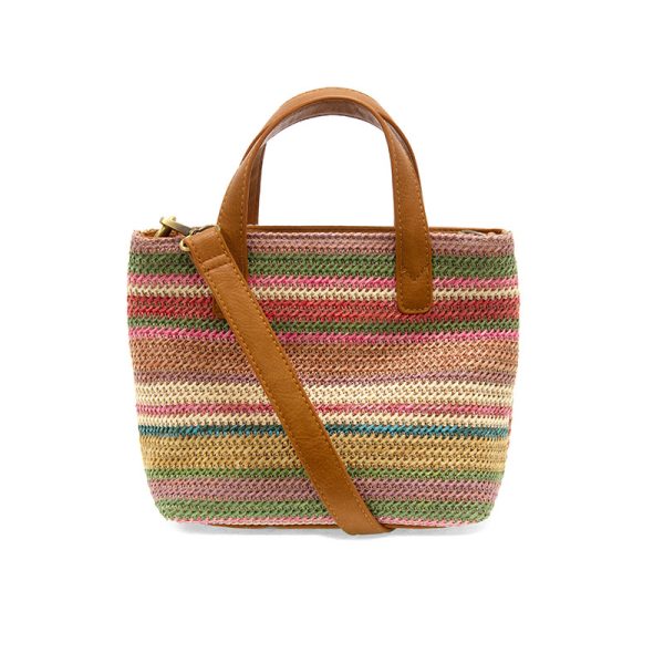 Sierra Small Straw Convertible Crossbody Tote
