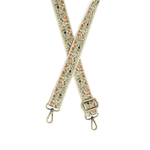 Autumnal Floral Vines Guitar Strap