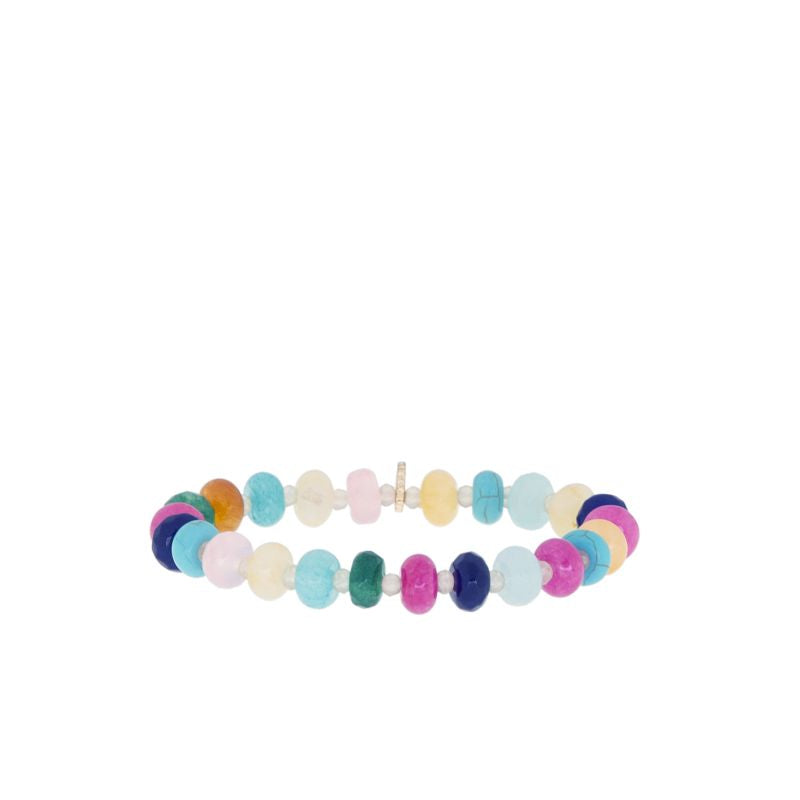 Rondelle Beaded Stretch Bracelet