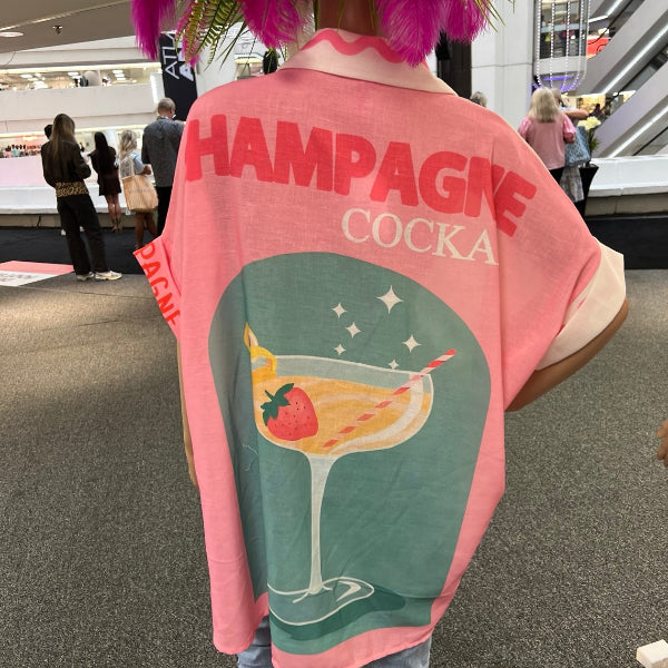 Champagne Please Button Down