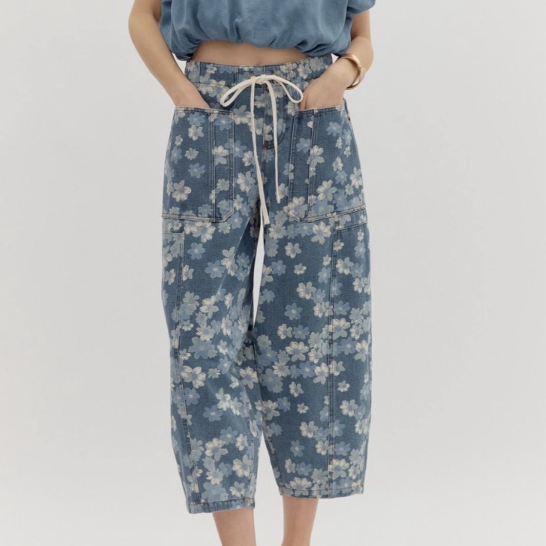 Blossom Barrel Leg Pants