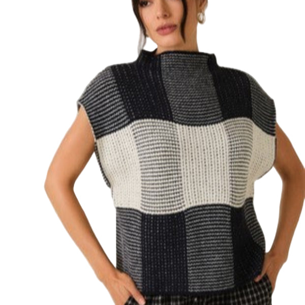 Gridline Knit Top