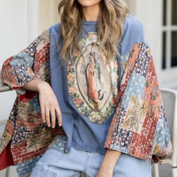 Sacred Patchwork Kimono Top